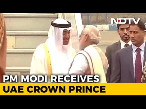 PM Modi Receives Republic Day Chief Guest Crown Prince Of Abu Dhabi PM Modi Receives Republic Day Chief Guest Crown Prince Of Abu Dhabi