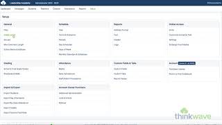 Setup: General ThinkWave 3.0
