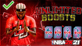NEW NBA 2K21 UNLIMITED BOOST GLITCH AFTER PATCH 5! JUMPSHOT, DRIBBLE MOVES, BOOST GLITCH TUTORIAL!