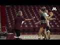 gopher women s basketball mic d up coach plitzuweit