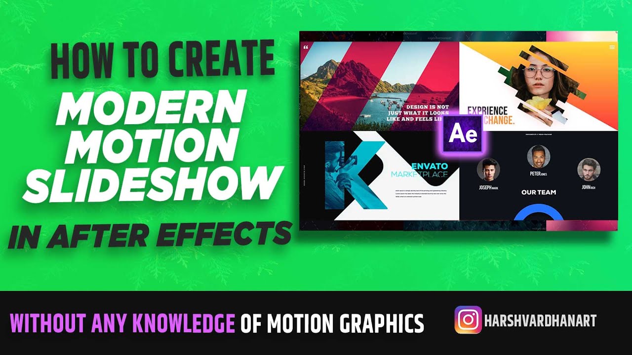 Learn Photography Photoshop Lightroom Modern Slideshow In After Effect
