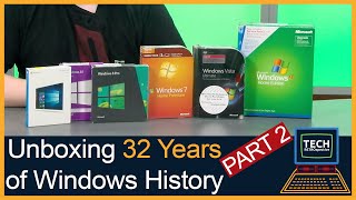 Unboxing 32 Years of Windows History!  - Windows XP to Windows 10