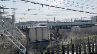 南栗橋車両管区春日部支所北春日部車両基地の様子（2023.4.21.8:08）