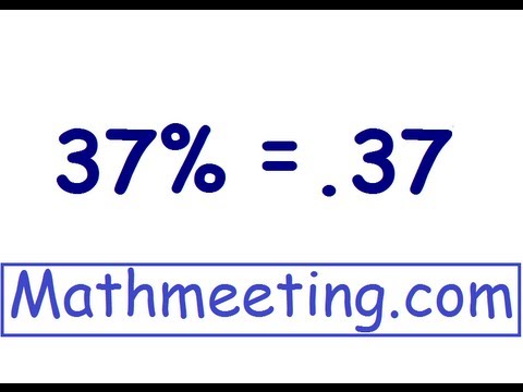 Percent to Decimal Percent to Decimal