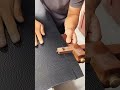 straight cutting leather process with a simple tool