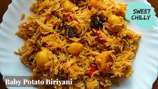 Baby Potato Biryani | Potato Biryani recipe | Baby Potatoes recipe in Tamil