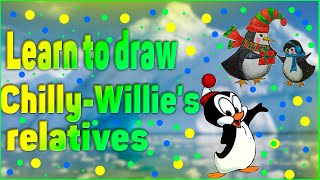 How to draw a penguin | Easy to draw | Step by step | Drawing tutoria | LearntoDraw | Chilly-Wille