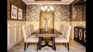 Elegant wallpaper decorating ideas for dining room