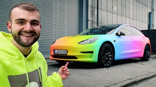 Mein Tesla Model 3 bekommt eine neue Farbe! 😳 (Tesla Folierung)