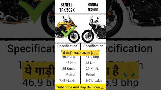 Honda NX500 vs Benelli TRX 502X Full Comparison 2025 #youtubeshorts #bikecomparison #shorts