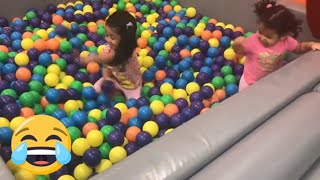 Indoor Playground Fun for Kids and Family Play Slide Rainbow Colors Balls | Allison Toys Review