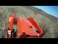 kubota u0026 king kutter brush hogging clearing the field for more xmas trees.