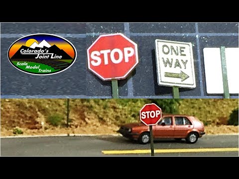 How to Improve Model Train Layout Street Signs How to Improve Model Train Layout Street Signs