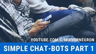 Simple Chatbots Part 1 | NLP | Python