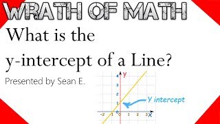 What is the y intercept of a Line?