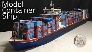 How to Make a Model Container Ship out of Cardboard