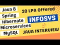 Infosys | Java interview | real time interview series | interview 30