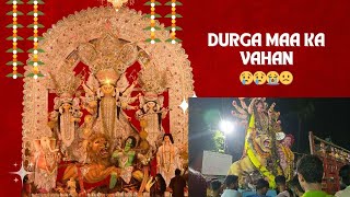 Durga maa ka vahan ho gia