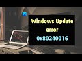 Fix Windows Update error 0x80240016 on Windows 11/10