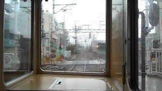 全区間展望 2016.05.09 阪急 今津北線 西宮北口駅～宝塚駅間  7000系 7001F 普通 宝塚 行き 阪急電車 阪急電鉄