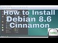 How to Install Debian 8.6 Cinnamon + Review on VMware Workstation Easy Tutorial [HD]