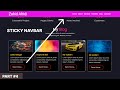 Sticky Navbar On Scroll Using  JavaScript | PART #4| bootstrap Portfolio website