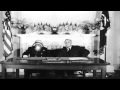 American officers discuss map in Washington DC and Franklin Roosevelt and Churchi...HD Stock Footage