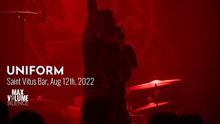 UNIFORM live at Saint Vitus Bar, Aug. 12th, 2022