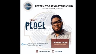 Toastmasters International - Pecten Club August 2022 Meeting (Port Harcourt, Nigeria)