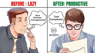 5 Steps to Overcome Laziness and become productive Tamil |Getting things Done Book|almost everything