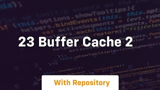 23 buffer cache 2