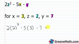Variables and Expressions Practice Test Full Solutions