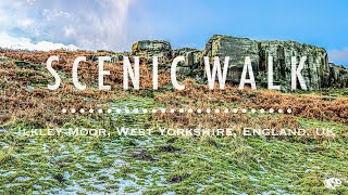 Ilkley Moor | West Yorkshire | England | UK【SCENIC WALK】