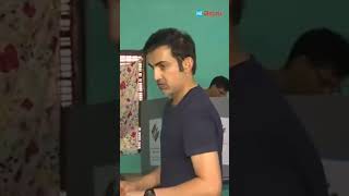 6th phase lok sabha elections | Gautam Gambhir cast is vote #httelugu #loksabhaelection2024