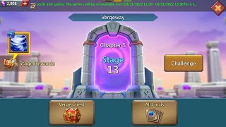 Lords mobile Vergeway chapter 5 stage 13