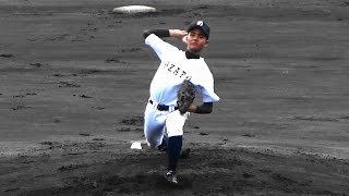 渡具知武彦 投手(大里中2年)　第60回島尻地区中学軟式野球強化大会準決勝vs東風平中　H28.12.3