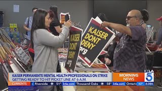 Kaiser Permanente mental health professionals begin strike