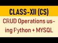 CRUD operation using python +  mysql (part 1)