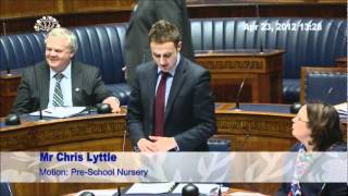 Chris Lyttle's contribution to the pre-school debate