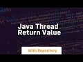 java thread return value