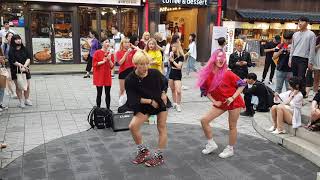 20190721 (2019 first busking)홍대 댄스팀 레드크루(Red Crew) 첫 버스킹 11 - DIA(다이아) _ Somehow(왠지)