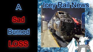 Icey Rail News:  The Burning of Amtrak 161 Heritage unit