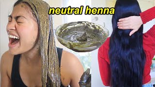 I COVERED MY THIN HAIR WITH HENNA \u0026 THIS HAPPENED! | Cassia for healthy thicker hair