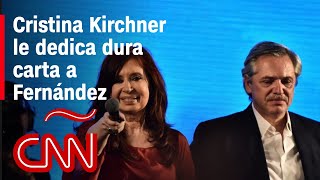 Esto dice la carta de Cristina Kirchner a Alberto Fernández y sus funcionarios
