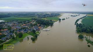 Dronebeelden hoogwater Ooijen-Broekhuizen-Lottum