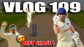 BEST CHASE IN MY VLOGS😍| Finish like MS DHONI?🔥| 40 Overs Cricket Match