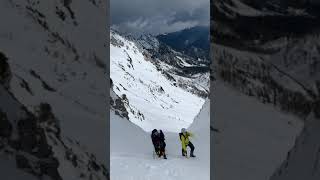 Climbing Mt. Mala Mojstrovka in winter