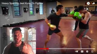 Jeff Chan Heavy Sparring Jeet Kune Do Fighter BREAKDOWN by MARTIAL ARTS EXPERT JKD MMA w/Bruce Lee!
