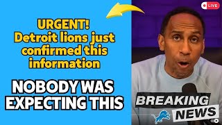 OUT NOW! NFL CONFIRMS! SEE WHAT DETROIT JUST REPORTED! DETROIT LIONS NEWS TODAY