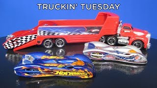 Truckin' Tuesday! Hot Wheels Truckin' Transporter with Ground FX Hot Wheels Car